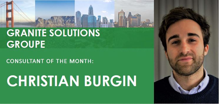 Photo of Consultant of the Month Christian Burgin